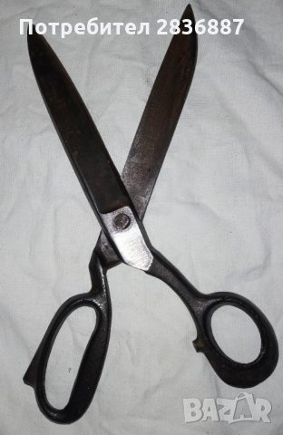 Антични големи шевни ножици GERLACH Полша 1930-те, снимка 7 - Антикварни и старинни предмети - 35511376