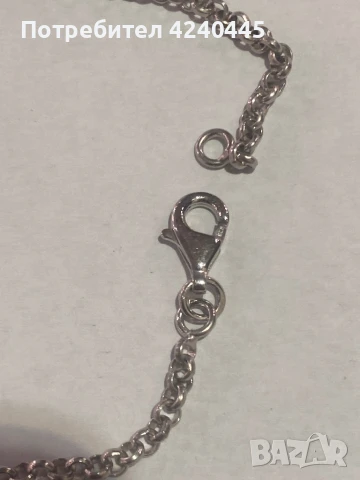 Сребърно колие, снимка 3 - Колиета, медальони, синджири - 50448180