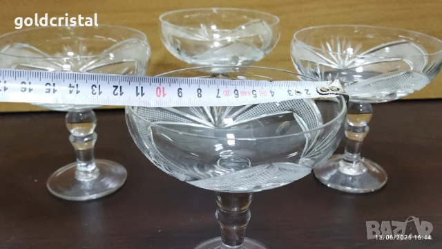 кристални чаши серия рамона, снимка 2 - Антикварни и старинни предмети - 13826122