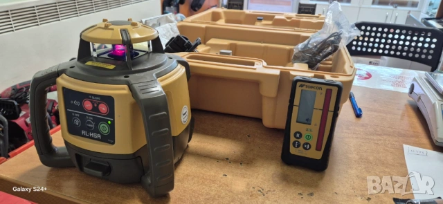 Ротационен лаз.нивелир TOPCON RL-H5A, 800 м, снимка 2 - Други инструменти - 53254504