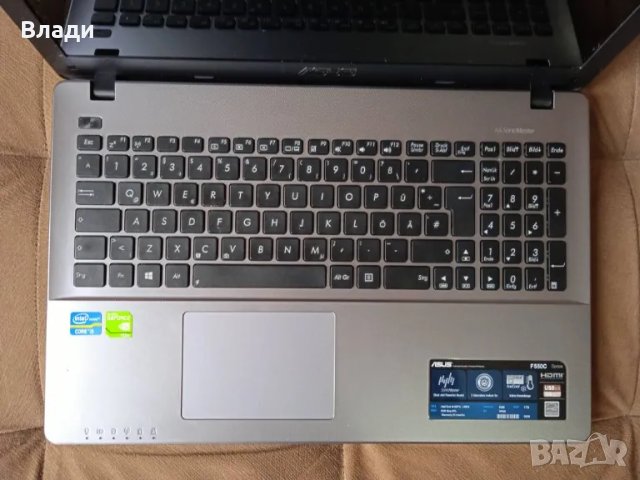 Asus F550C Intel i5 1TB/ 8GB /Nvidia GT 720M 2GB /нова батерия , снимка 2 - Лаптопи за игри - 48877579