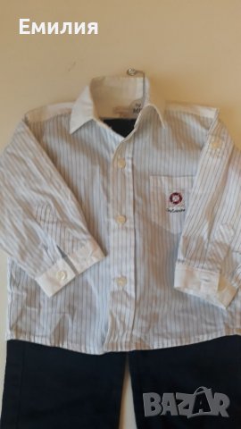 Официален комплект риза и панталон за момче 1г., снимка 2 - Комплекти за бебе - 38774688