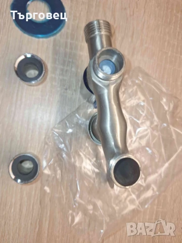 Нов двоен градински кран 1/2 ,външен метален многофункционален , снимка 6 - Напояване - 44489567