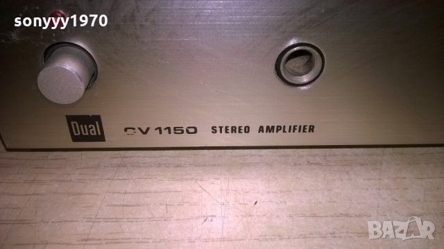 dual type cv-1150 amplifier-made in germany-внос швеицария, снимка 3 - Ресийвъри, усилватели, смесителни пултове - 26354216