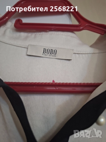 Продавам елегантна дамска риза от ефирна материя на фирмата Бобо Зандер , снимка 3 - Якета - 52581238