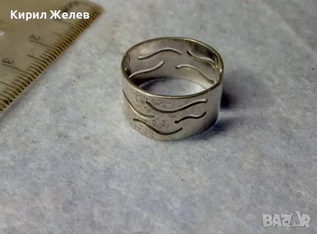 КРАСИВ АЖУРЕН РЕГУЛИРУЕМ СРЕБЪРЕН АРТ ПРЪСТЕН СРЕБРО 925 МАЙСТОРСКА ФИНА ИЗРАБОТКА 19452, снимка 8 - Пръстени - 49757710