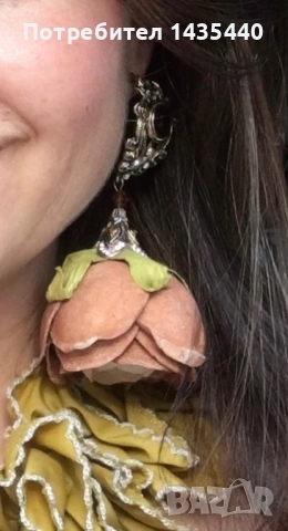 Обеци  от серията “Тайната градина” на дизайнерката Анелия Милчева, снимка 7 - Обеци - 41678185