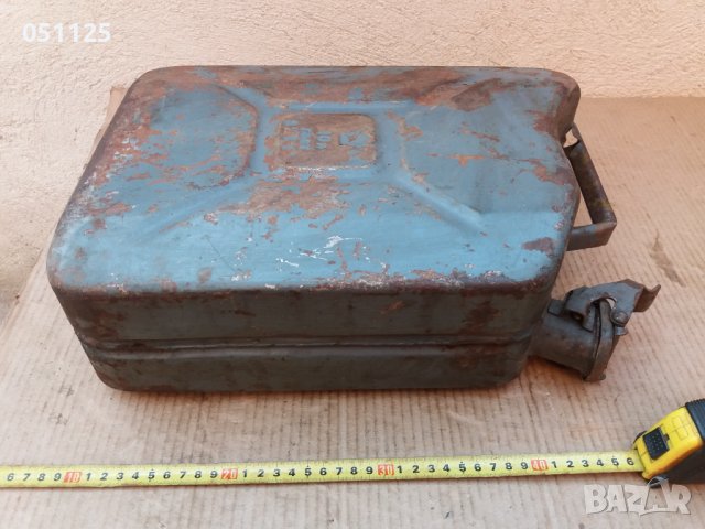метална туба за гориво - 10 литра с маркировка, снимка 9 - Антикварни и старинни предмети - 37348808