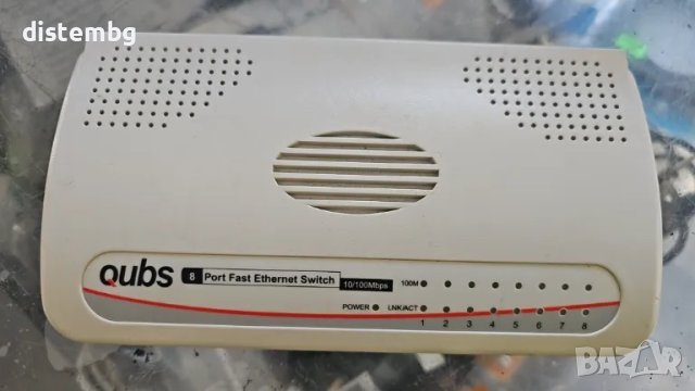 QUBS 20X08e 8 портов суич,8-Port Network Switch 10/100Мbps