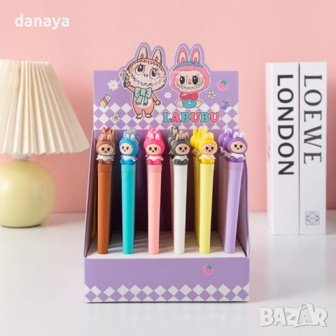 6256 Забавна антистрес химикалка LaBubu химикал Лабубу