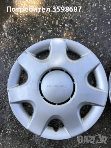 Subaru 4 Броя Оригинални Тасове 14 цола, снимка 2 - Аксесоари и консумативи - 50787179