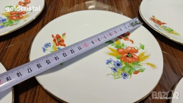Стар английски костен порцелан чинии , снимка 5 - Антикварни и старинни предмети - 16064322
