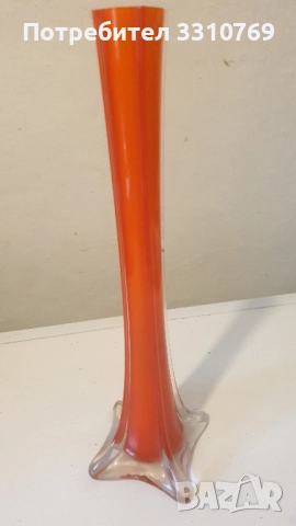 Красиви кристални вази Мурано в стил "Арт нуово"., снимка 11 - Вази - 52431929