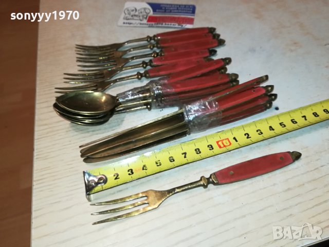 6 ножа+6 вилици+6 лъжици от франция 3101241013, снимка 3 - Антикварни и старинни предмети - 44059406