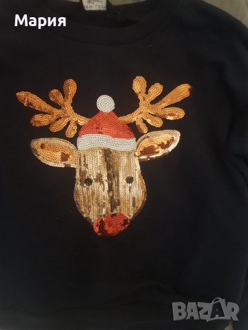 Коледни блузки-размер 128-134 и 134-140 см., снимка 3 - Детски Блузи и туники - 43075985