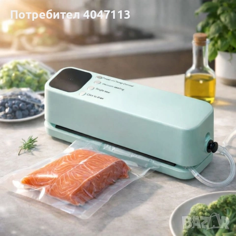 Мини преносима вакуумна машина за запечатване с LED дисплей и USB зареждане