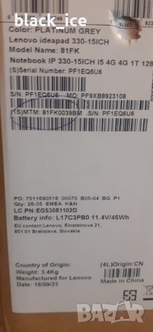 Lenovo ideapad 330 15 inch на части