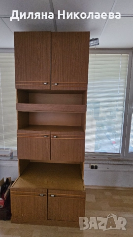 Кафяв офис шкаф, ъглово бюро, малко бюро и секция., снимка 12 - Шкафове и рафтове - 52327796
