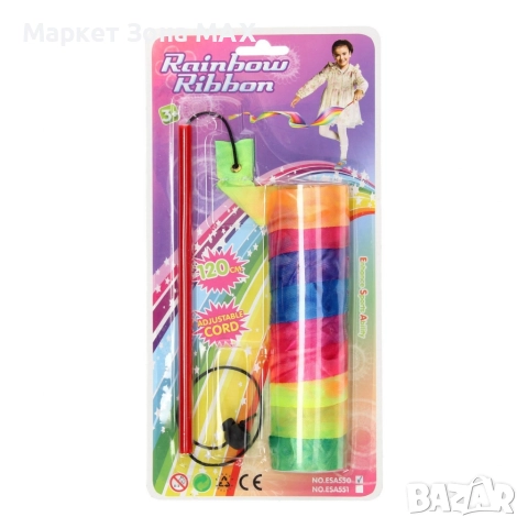 Цветна лента за танци и гимнастика с регулируема върва, снимка 6 - Други - 52863337