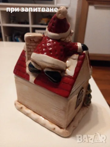 Керамична коледна къщичка кутия, голяма. , снимка 6 - Декорация за дома - 48261156