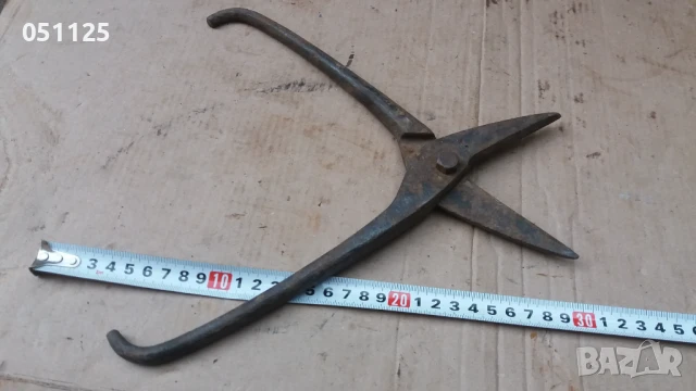 стара масивна ножица за рязане на ламарина , снимка 9 - Антикварни и старинни предмети - 50596502