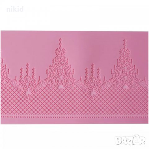 Д6 висулки паяжина дантела борд силиконов молд форма за украса торта с фондан шоколад гъмпейст, снимка 5 - Форми - 18734999