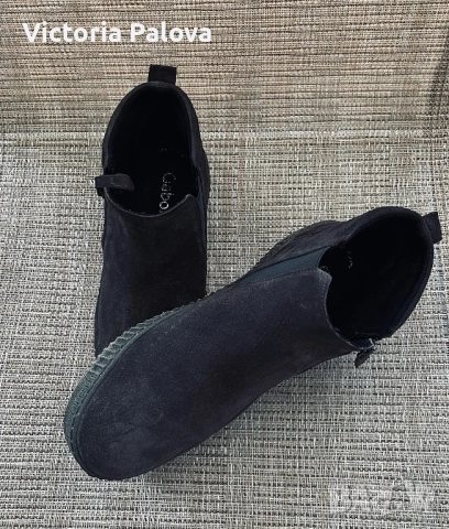 Оригинални велурени CHELSEA боти, GABOR LOURDES, снимка 12 - Дамски боти - 52878852