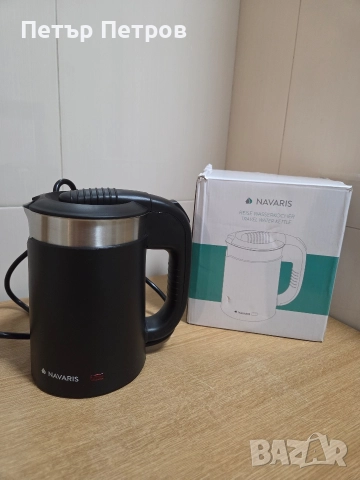 Чисто нова Електрическа кана Navaris.  Капацитет: 0.5 литра. Мощност: 1100 W.