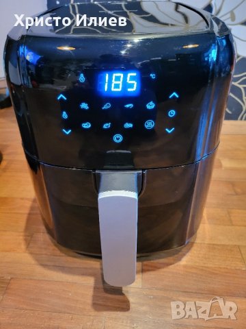 Фритюрник с горещ въздух без мазнина Air fryer ЕЪР ФРАЙЪР 5.5 L, снимка 7 - Фритюрници - 43927931