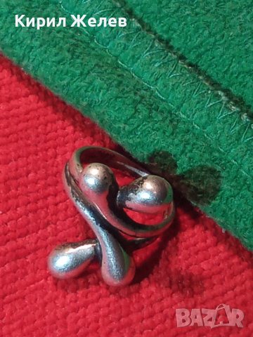 СТАР СРЕБЪРЕН ГОТИК АРТ ПРЪСТЕН - ПАНДЕЛКА ВИСОКА ПРОБА ЛАКИРАНО СРЕБРО 36143, снимка 15 - Антикварни и старинни предмети - 39460978