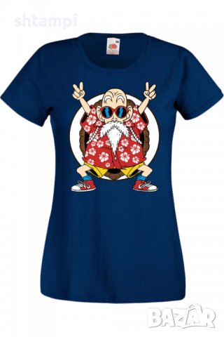 Дамска тениска Dragon Ball Z Master Roshi 02,Анимация,игра,Празник,Повод., снимка 6 - Тениски - 37945797