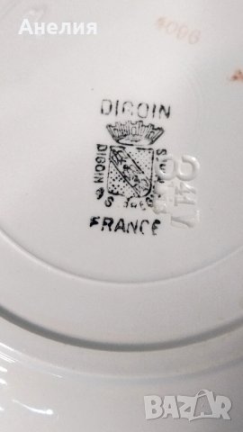 Digoin Sarreguemines France!
Прекрасни дълбоки френски винтидж чинии., снимка 5 - Чинии - 43077524