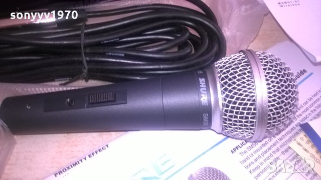 SHURE SM58 NEW-ПЪЛЕН КОМПЛЕКТ-ВНОС ШВЕИЦАРИЯ, снимка 5 - Микрофони - 27777934