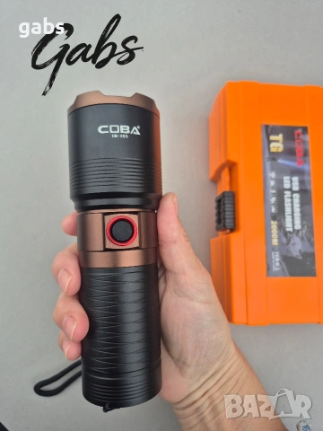 Мощен LASER LED фенер COBA CB-X53,2000м в пластмасова кутия, снимка 8 - Къмпинг осветление - 52479922