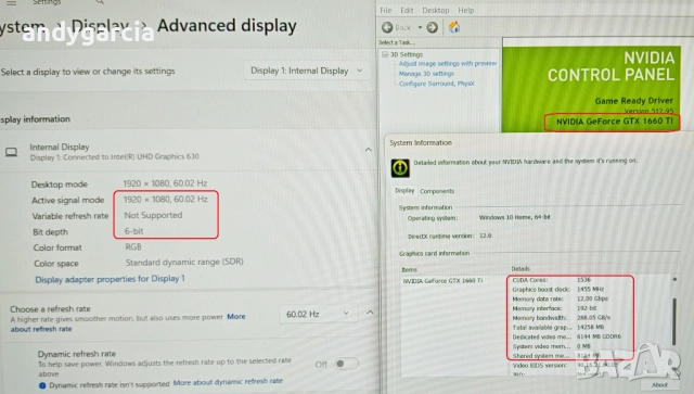NVIDIA GTX 1660ti 6GB/Core i7 8750H/16GB RAM/256GB SSD/1TB HDD/15.6 FullHD IPS/MSI GL63, снимка 17 - Лаптопи за игри - 52222889