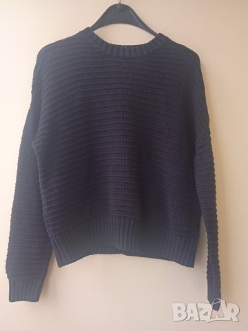 H&M черен дамски пуловер , снимка 2 - Блузи с дълъг ръкав и пуловери - 43938494