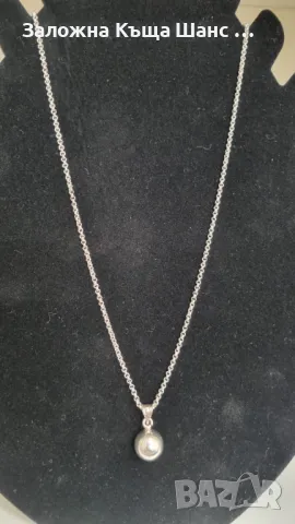 Сребърен синджир с висулка 8,90 грама , снимка 4 - Колиета, медальони, синджири - 47423321