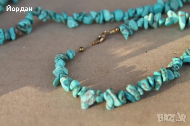 Тюркоазено колие, снимка 2 - Колиета, медальони, синджири - 47270286