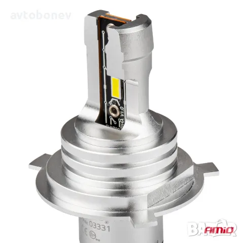 LED крушки AMIO H-mini H4/H19-12/24V-6500K к-т/2 бр./, снимка 4 - Аксесоари и консумативи - 49538640