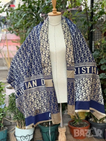 кашмирен шал christian dior , снимка 5 - Шалове - 51336424