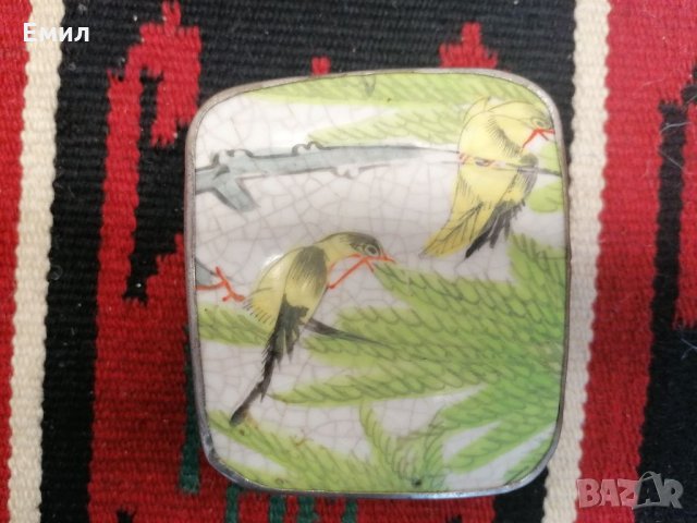 Антикварна кутия метал и порцелан , снимка 2 - Колекции - 32234921