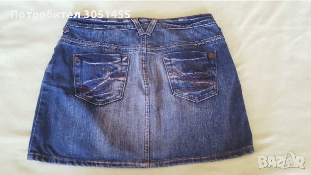 2 бр.дамски дънкови къси поли - Next и Zara, снимка 3 - Поли - 32967333