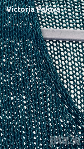 OUI MOMENTS премиум сегмент мрежеста блуза, снимка 3 - Блузи с дълъг ръкав и пуловери - 52847189