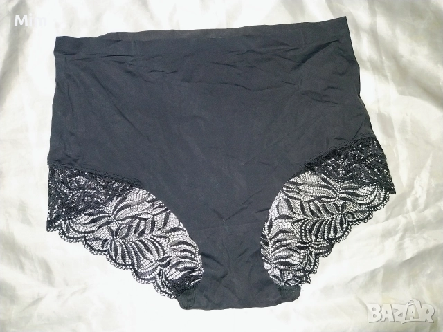 XL/2XL Черна микрофибърна бикина с дантела , снимка 3 - Бельо - 52881204