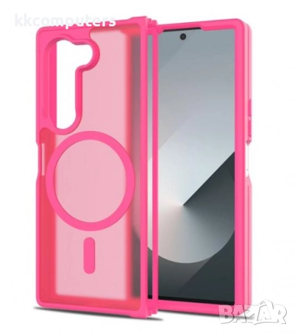 Калъф силикон мат MagSafe / Цикламен / за Samsung Z Fold 7 Баркод : 3132981