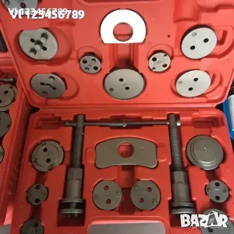 Комплект за сваляна на спирачни апарати с ляво и дясно въртене 21 части, снимка 2 - Други инструменти - 50784611