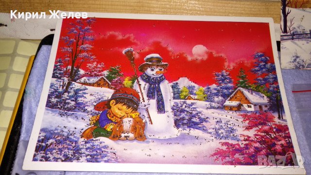 ЛОТ 4 СТАРИ ПОЩЕНСКИ КАРТИЧКИ ТЕМА КОЛЕДА НОВА ГОДИНА ЧЕСТИТКИ ПОЗДРАВИТЕЛНИ КАРТИЧКИ 7407, снимка 4 - Филателия - 38790457