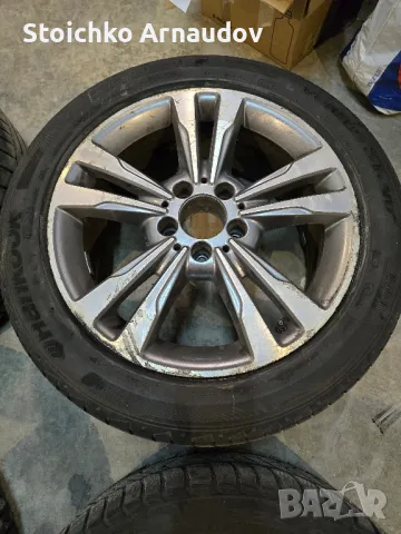 Джанти 17" със Зимни гуми и датчици от Mercedes E200 w212, снимка 8 - Гуми и джанти - 48618125