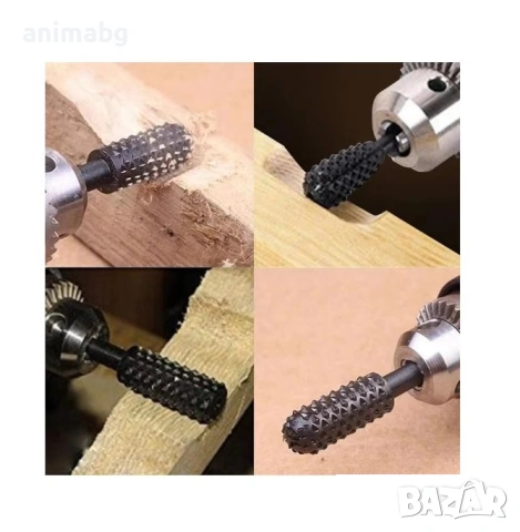 ANIMABG Комплект от свредла и фрезери за дърво – за дърворезба, шлайфане, гравиране, полиране и проб, снимка 3 - Други инструменти - 53414615
