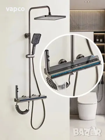 Модерен интелигентен душ с дисплей и LED подсветка D32, снимка 6 - Душове - 49438875